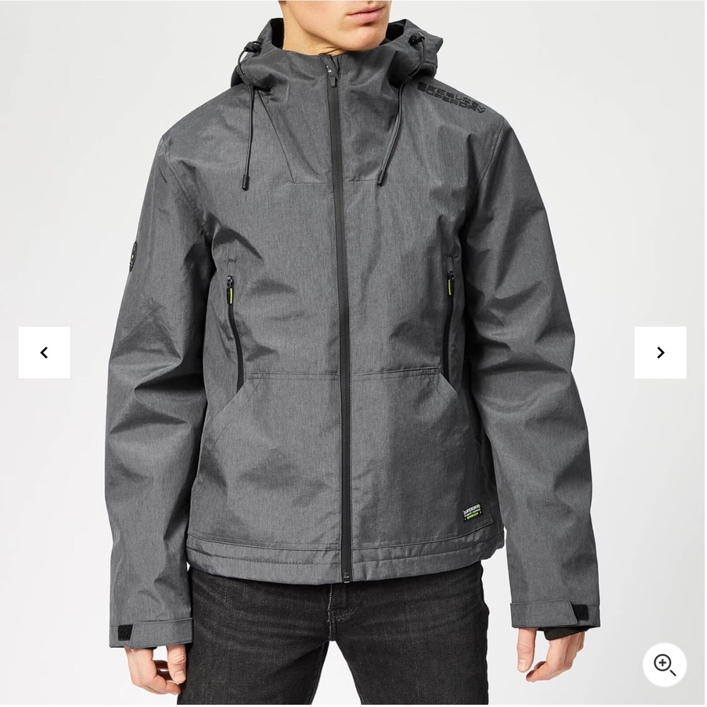Superdry Men's Arctic Elite Windcheater Jacket - Dark Charcoal